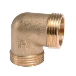 RACCORDO GOMITO GIALLO M/M  1"